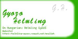 gyozo helmling business card